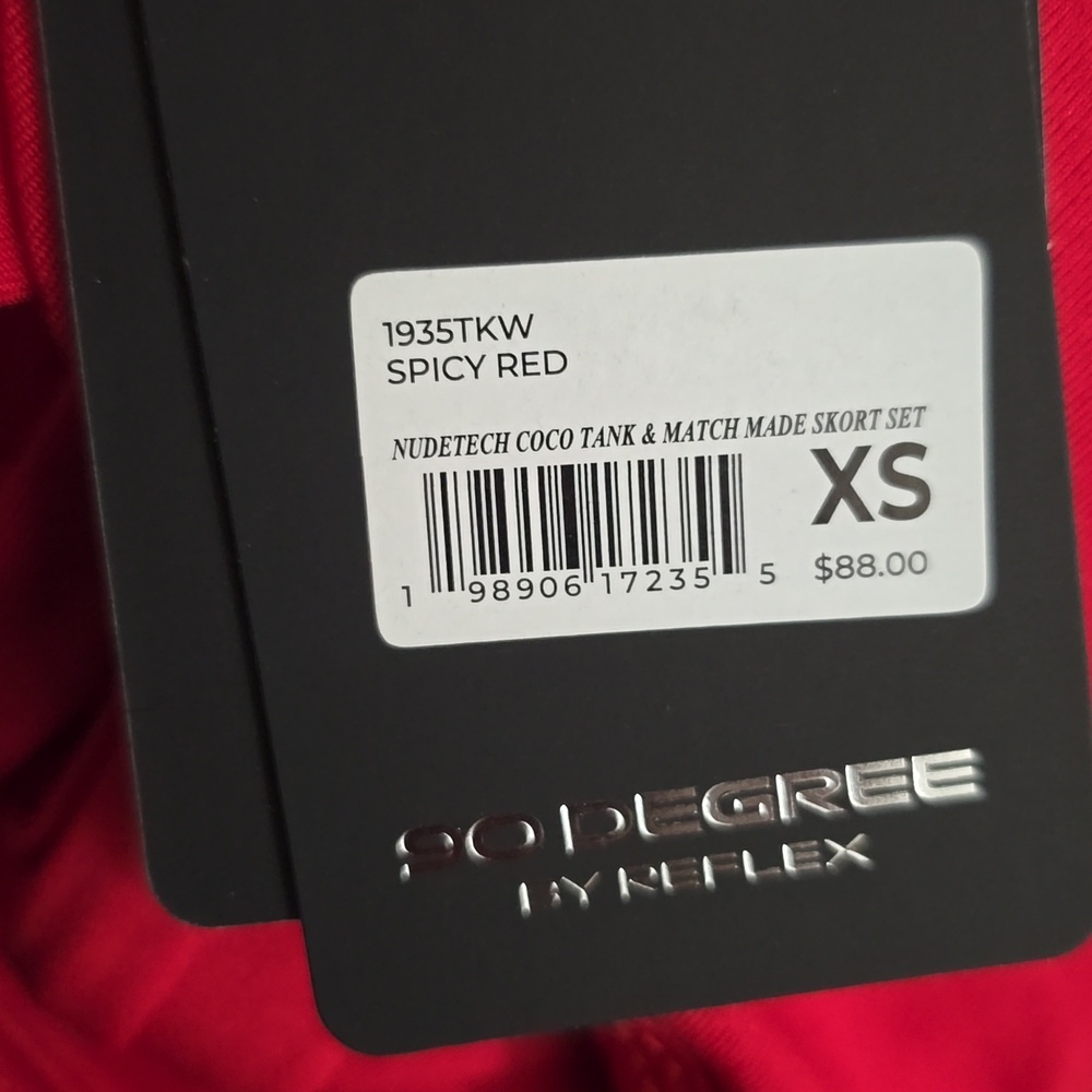 90 Degree By Reflex Red Track Skort.is Set,2 Pc - Picture 6 of 6
